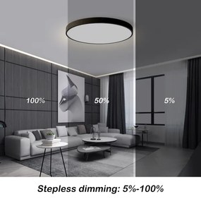Brilagi - Lampada dimmerabile LED POOL SMART/100W/230V Ø 80 cm Wi-Fi Tuya nera +telecomando