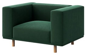 Poltrona relax in velluto verde scuro Kukumo - Ame Yens