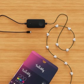 Twinkly TWKH200RGB-G - LED RGB Dimmerabile Catena natalizia 200xLED 14 m USB Wi-Fi
