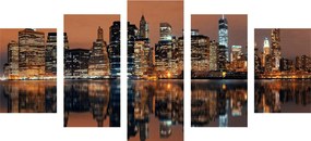 Quadri 5 pezzi – Città di Manhattan