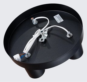 Plafoniera nera Castro – Sollux