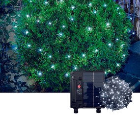 Catena di luci per esterno energia solare 20 metri Bianco Freddo