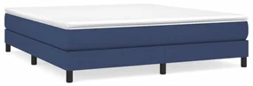 Giroletto a molle blu 180x200 cm in tessuto