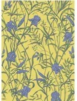 Cole & Son Carta da parati Iris - Violet on Citrine