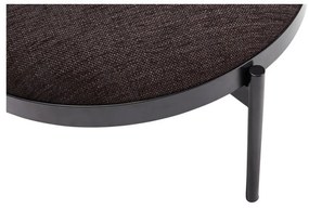 Futuro poggiapiedi nero, ø 65 cm Sen - Hübsch