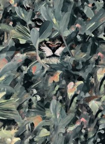 Coordonne Carta da parati Hidden Puma - Night