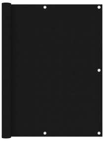 Paravento Balcone Nero 120x500 Cm İn Tessuto Oxford /