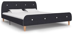 Giroletto Senza Materasso Grigio Scuro 180x200 Cm Tessuto /