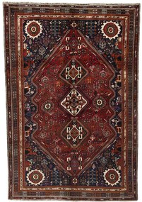 Shiraz Tappeto persiano 220 x 320 Rosso (Iran) Annodato A Mano