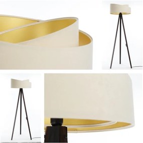 Lampada da terra GALAXY 1xE27/60W/230V crema/wenge