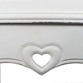 ROLAND - set 2 tavolini in legno di paulownia shabby chic