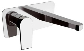 Miscelatore lavabo a muro Mariani serie Artic in ottone cromato