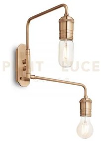 Triumph applique a parete in metallo ottone invecchiato 2 luci atta...