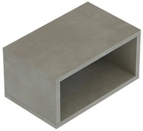 Mobile bagno sospeso aperto 80 cm Master grigio cemento