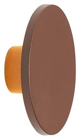 Lampada da parete moderna per esterni marrone ruggine con LED IP54 - Skyf