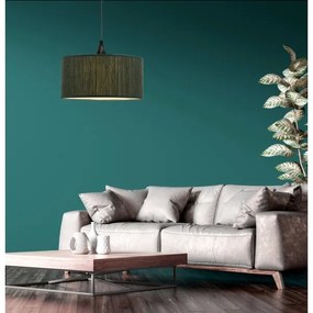 Lampadario a sospensione con filo PATTI 1xE27/60W/230V diametro 30 cm verde