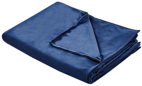 Copripiumino per coperta ponderata blu marino 150 x 200 cm RHEA Beliani