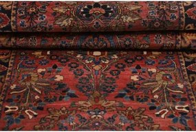 Antik Stilizzato Rosso Ruggine Blu Scuro Corsia 80x300 Cm