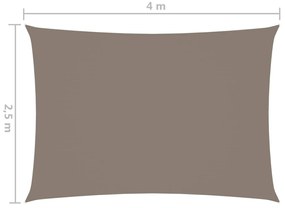 Parasole a Vela Oxford Rettangolare 2,5x4 m Talpa