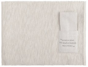 Set tovaglietta con tovagliolo scritta Quotes