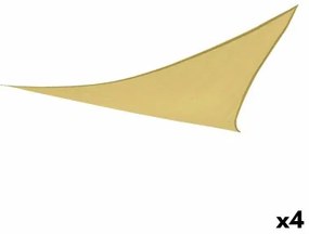 Tenda Aktive Triangolare Crema 500 x 0,3 x 500 cm (4 Unità)