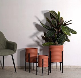 Set di coprivaso in metallo 3 pzø 36 cm Milly - Mauro Ferretti