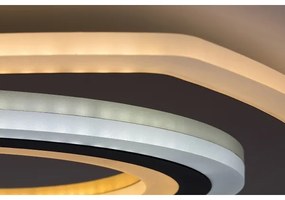 Rabalux 71317-LED Plafoniera LED dimmerabile TANELI 60W/230V 3000/4000/6000K cromo/nero+telecomando