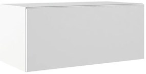 Mobile da bagno sospeso sotto lavabo L 80 x H 35 x P 45 cm bianco laccato opaco, 1 cassetto VISOBATH element