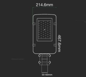 Lampione LED SAMSUNG CHIP LED/50W/230V 4000K IP65