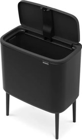 Cestino per la spazzatura in acciaio in nero opaco touch 36 l Bo Touch Bin – Brabantia
