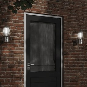 Applique Per Esterno Con Sensore Argento İn Acciaio Inox /
