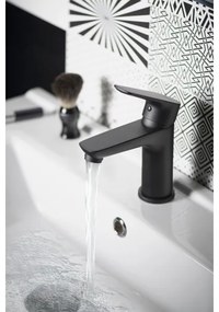 Aqualine - Rubinetto del lavandino LOTTA opaco nero