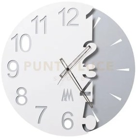 Orologio da parete moderno full moon bianco