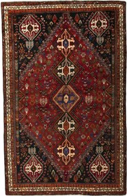 Shiraz Tappeto 170x270 Rosso (Iran) Annodato A Mano
