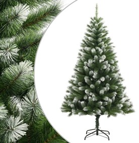 Albero Natale Artificiale Incernierato Con Neve Fioccata 240 Cm /