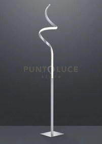 Course piantana led 11w 1150lm, 3000k ondulata acciaio satinato h. ...