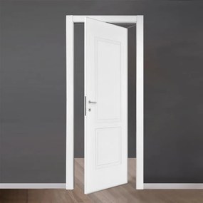 Porta interna rototraslante Febe in MDF colore bianco, L 70 x H 210 cm, apertura reversibile