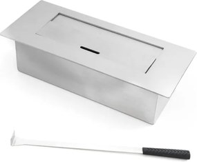 Camino a bioetanolo biocamino da parete VIENNA nero L65 x H75 x P23