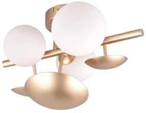 Lampada da parete in oro e bianco Bubble - Trio Select