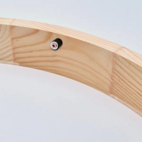 Plafoniera NATURAL SLIM 2xE27/60W/230V Ø 37 cm pino