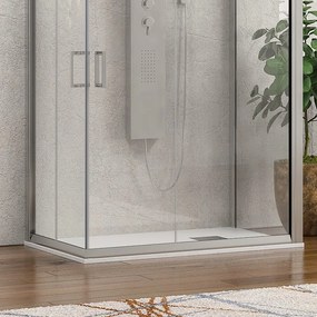 Box 3 lati 80x80x80 altezza 180 vetro trasparente K410 - KAMALU