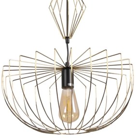 Lampadario a sospensione con filo JASMINA 1xE27/20W/230V diametro 40 cm oro