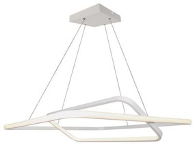 Lampadario LED a Sospensione 48W 5150lm Doppio Quadrato Incrociate Bianco 3000K Triac Dimmerabile SKU-14988