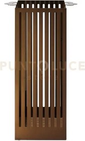 Porta ombrelli old caramello industrial in ferro 34x21x55hcm