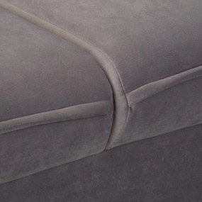 Divano grigio con rivestimento in velluto 138 cm Juli – Ropez