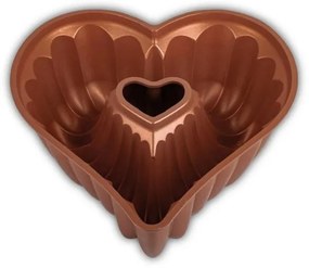 Stampo per ciambella KITCHISIMO a forma di cuore, color rame