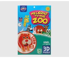 Puzzle 3D Zoo Leone 27 x 18 cm 11 Pezzi