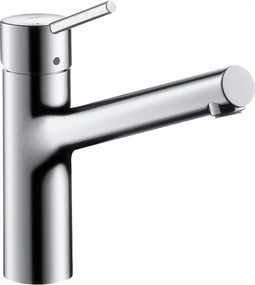 Rubinetto da cucina fisso diagonale Talis M52 argento cromato lucido HANSGROHE