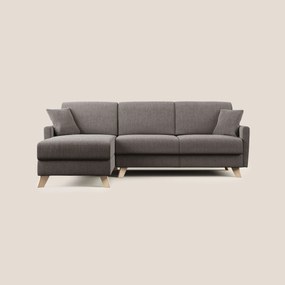 Edgar divano letto angolare in tessuto felis impermeabile T03 talpa