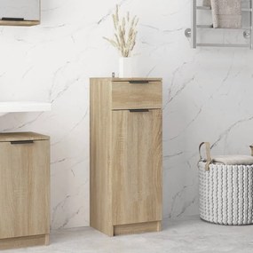 Armadio Da Bagno Rovere Sonoma 32x34x90 Cm İn Legno Multistrato /
